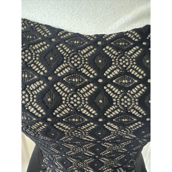 Black Strapless Skater Dress Junior Womens Med  90s Y2K Coquette Fit & Flare - Picture 4 of 12